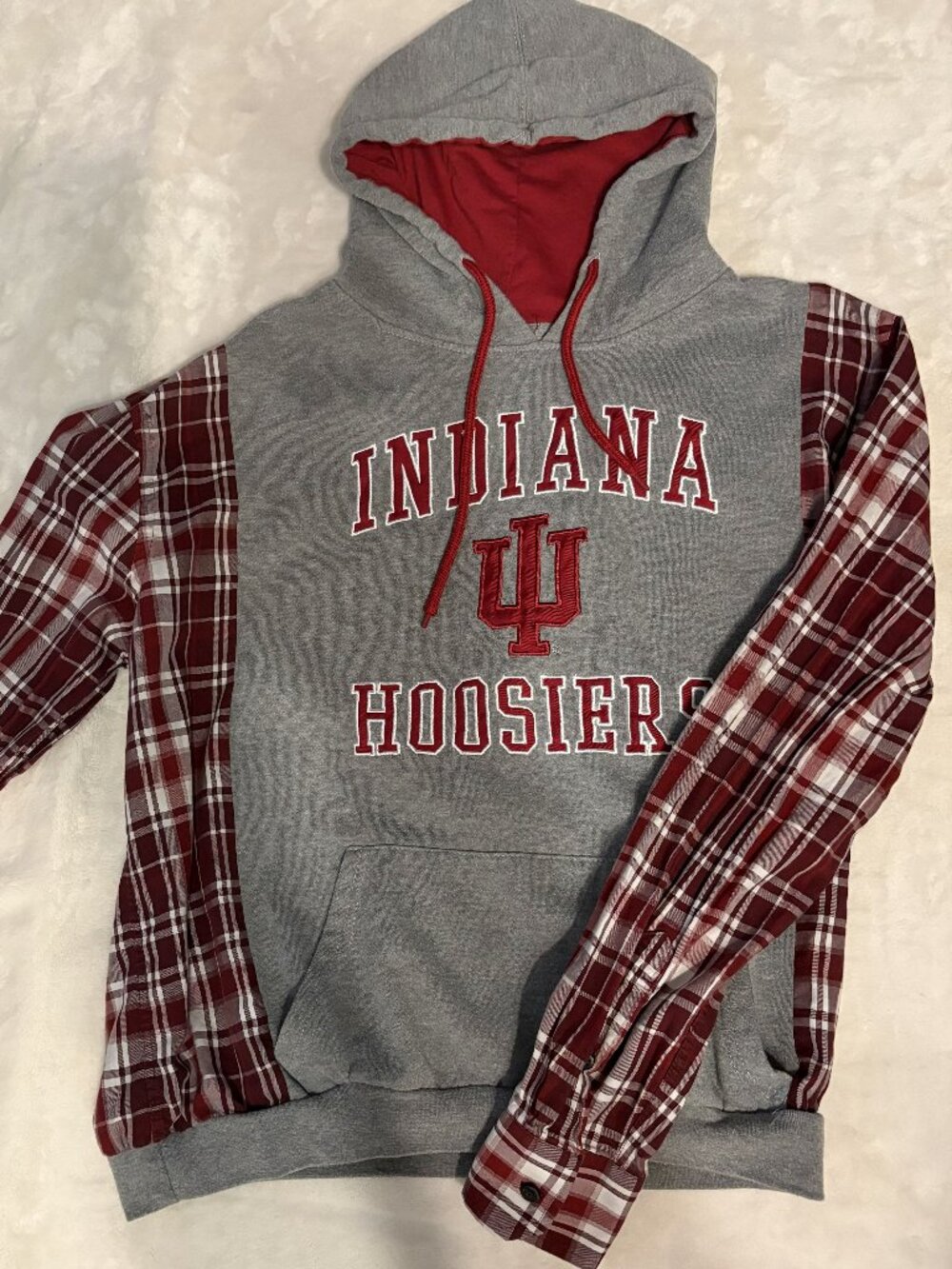 Indiana University Hoosiers Hooded Sweatshirt Womens Large